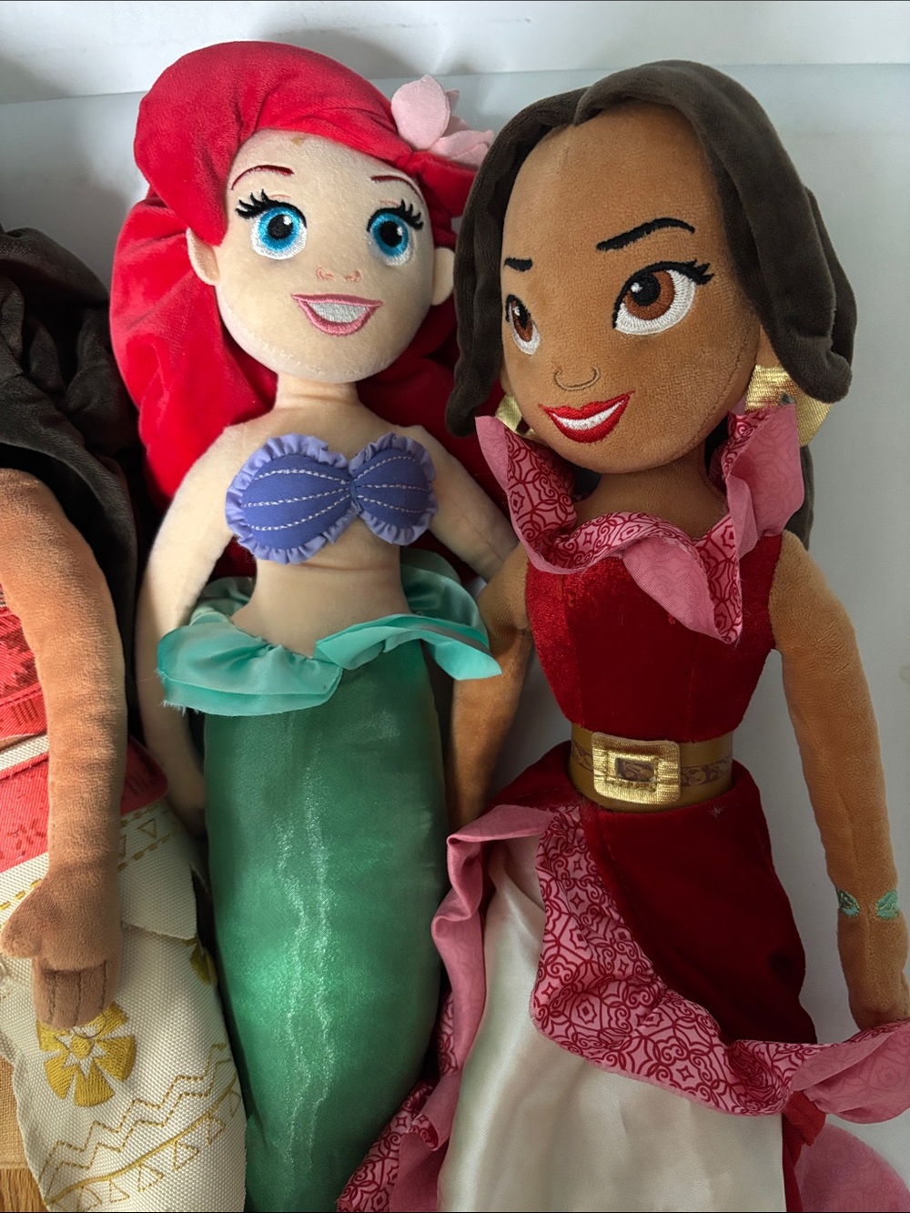 Bundle Disney Princess Plush Dolls- Ariel, Moana and Elena - Picture 4 of 15